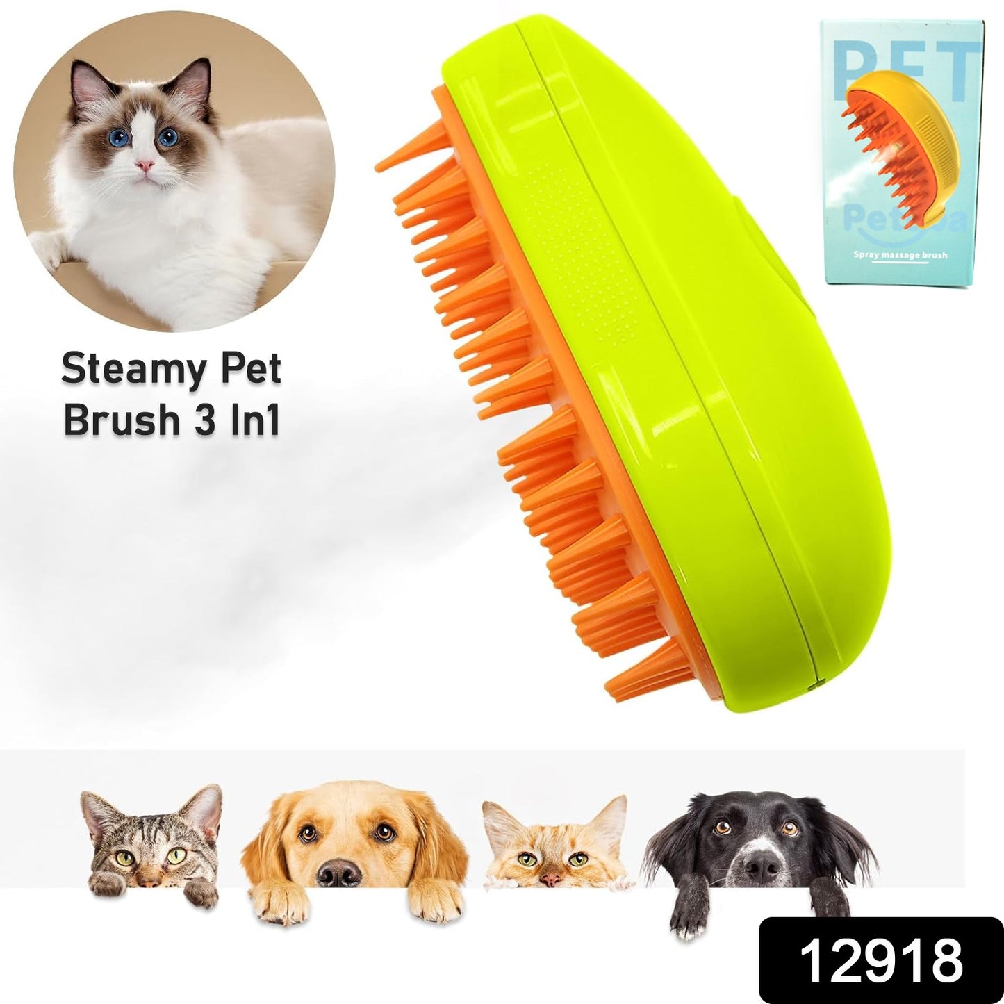 3 In1 cleaning Steamy Brush