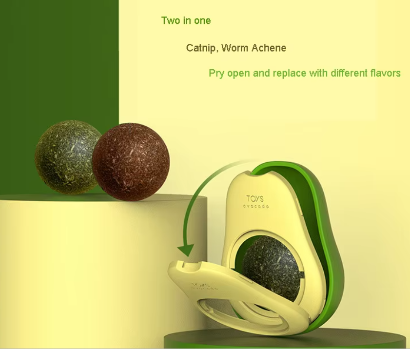 Modern Avocado Cat Toy