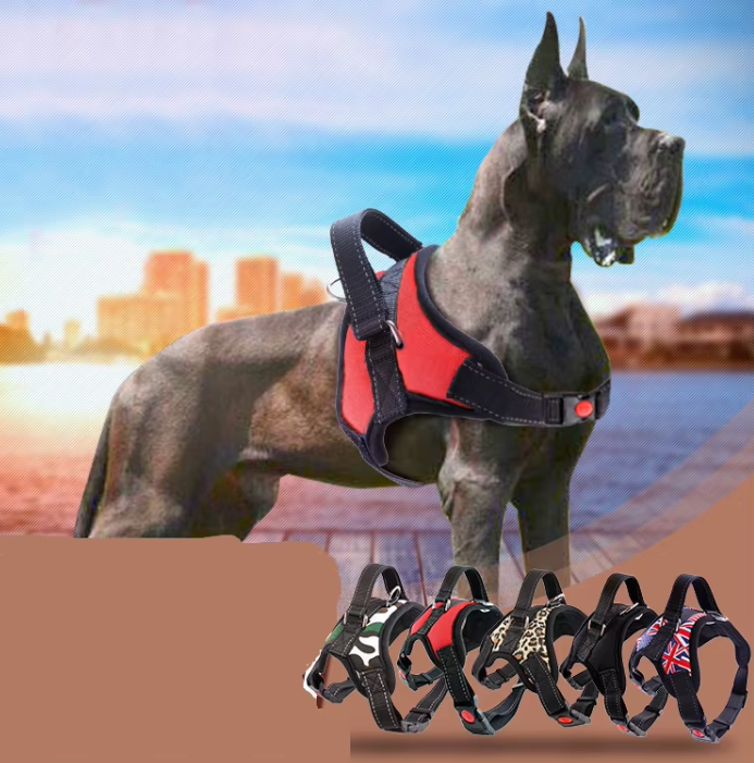 Reflective Breathable Multi-design Big Pet Dog Harness