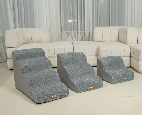 Soft Foam Dog Stairs with Anti-Skid Base (2–5 Steps)