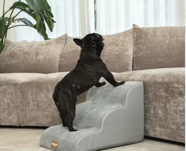 Soft Foam Dog Stairs with Anti-Skid Base (2–5 Steps)