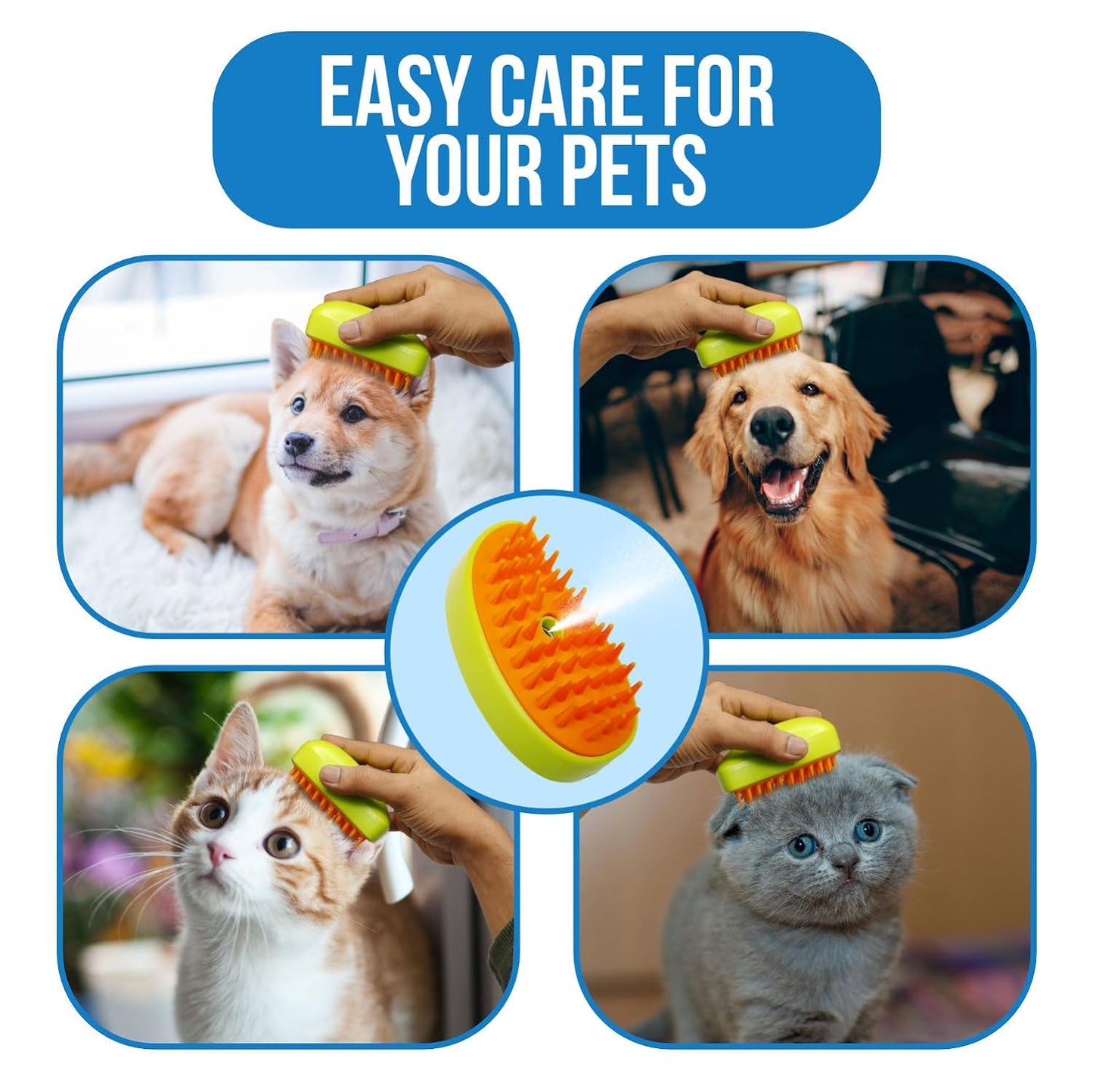 3 In1 cleaning Steamy Brush